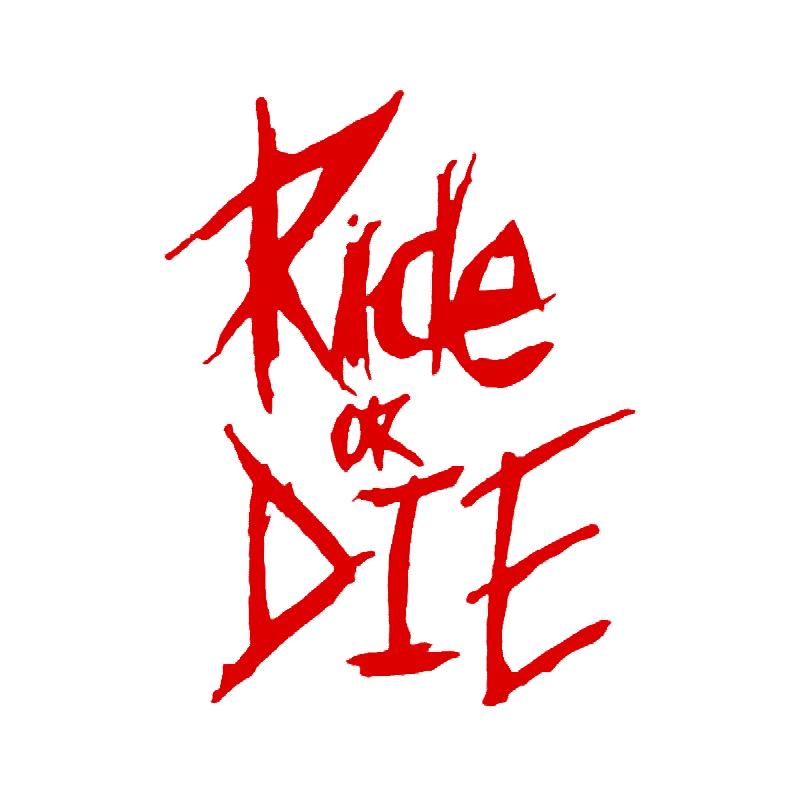Motorcycle Sticker RIDE OR DIE Helmet Decals Stickers Car Refit Creative Body Decoration Decals Waterproof Bumper Sticker