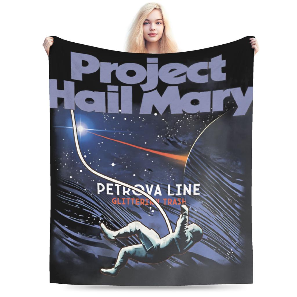 Soft Cozy Blanket Plane Travel Project Hail Mary 2026 Bedding Throws Print Bedspread For Living Room