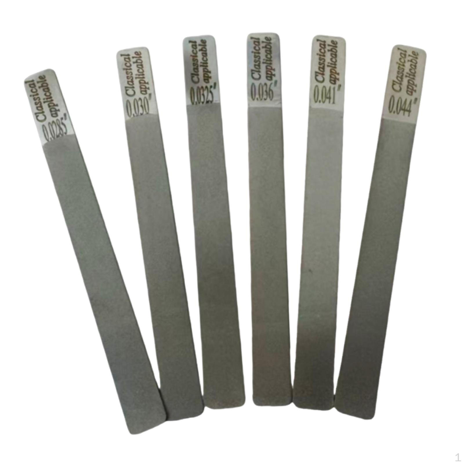 

6Pcs Guitar Nut files Luthier Repair Tool Kit Sturdy Portable Gauged Slotting File Set for