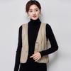 Women's 90% Down-Filled Lightweight V-Neck Vest - Warm, Close-Fitting Inner Layer Jacket Liner