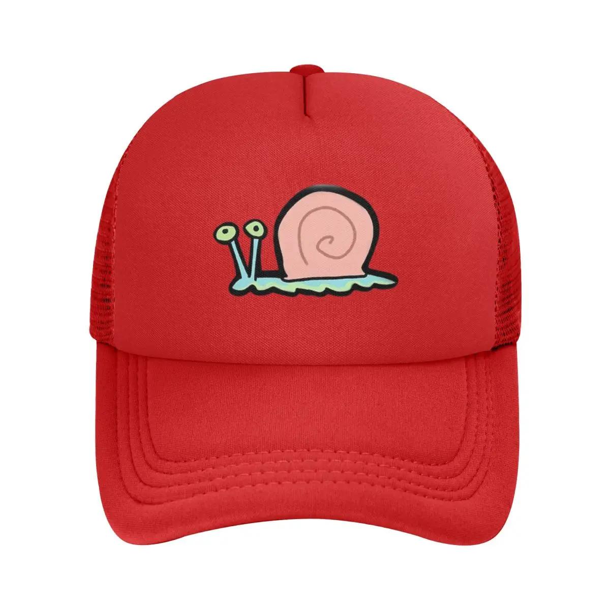 

Сетчатые бейсболки с рисунком улиток Gary, Snapback, Модные бейсбольные кепки, Дышащие, Повседневные, Кепки, Для улицы, Унисекс One Size