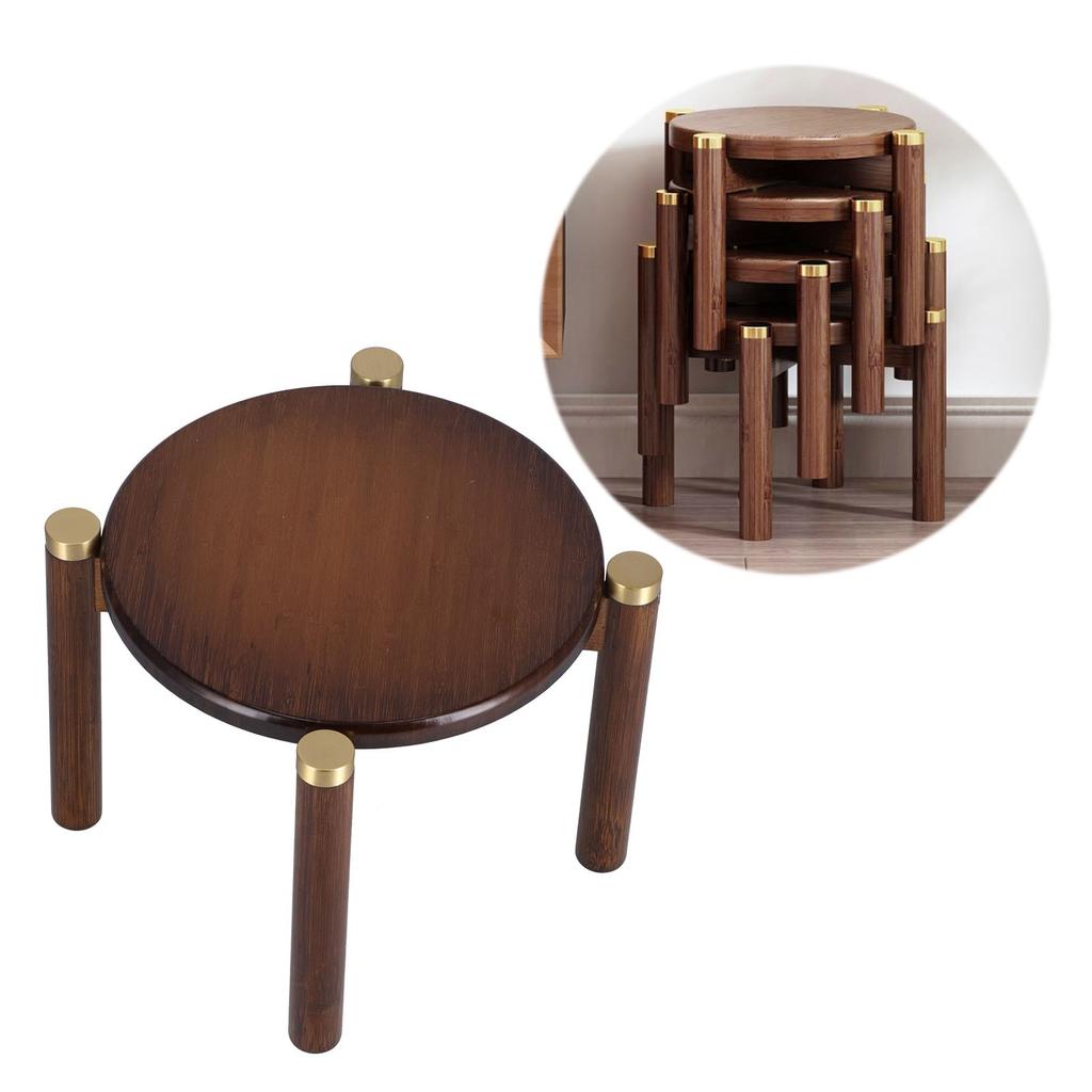 Stool Chair Bamboo Cute Lovely Fashionable Innovative Child Step Stool for Home Yard Garden