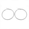 Fashion Simple Sterling Silver Hoop Earrings for Women Hypoallergenic Lightweight Large Big Thin Hoops Dangle Earrings