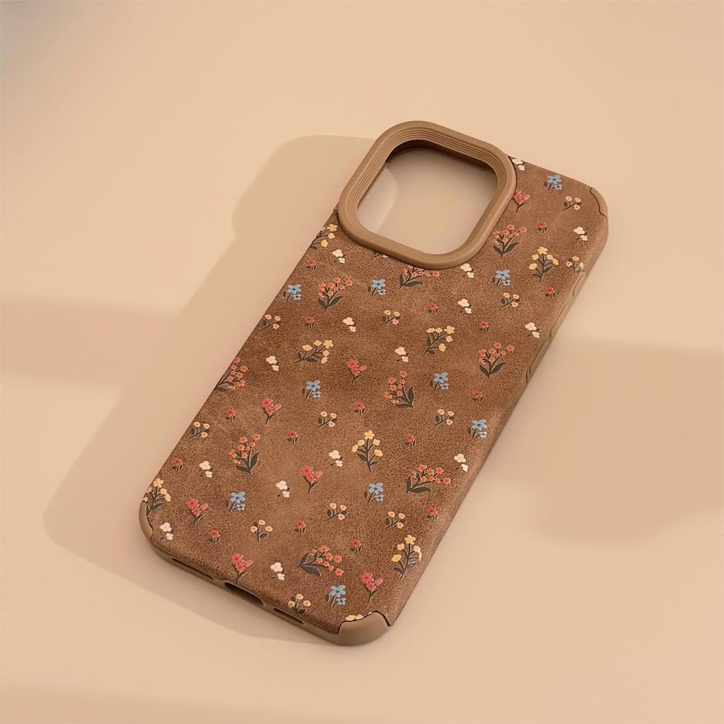 Vintage Small Flower Case for iPhone 13 iPhone 15 iPhone 16 Pro Max