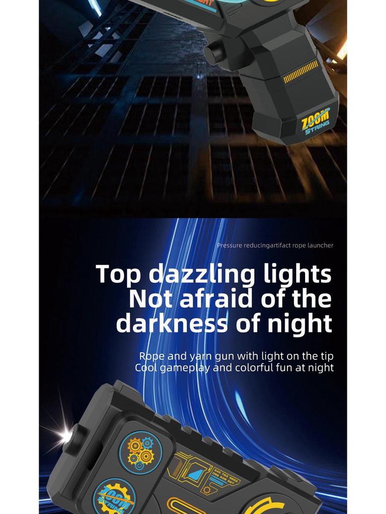 Luminous High-Speed Electric String Launcher Toy for Decompression and Learning