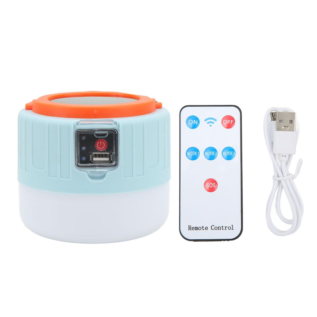 Solar Camping Light Three Mode USB Charging Bright LED Solar Tent Light for Outdoor Emergency