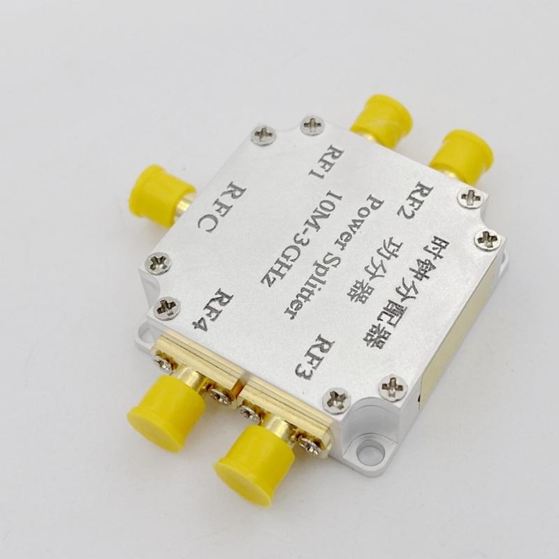 HF Leistungsteiler 4-fach für SMA-Anschlüsse 10M-3G HF Leistungsverteiler für Mikrowellenmessungen Teiler/Antenne