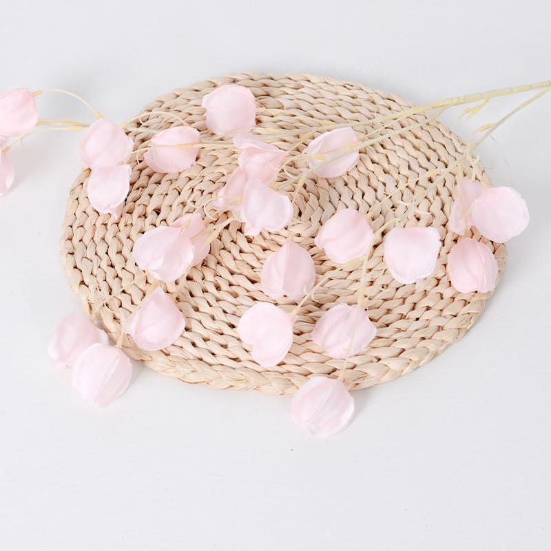 Simulated 3 Fork Physalis Peruviana Floral Wedding Hall Ceiling Decoration Home