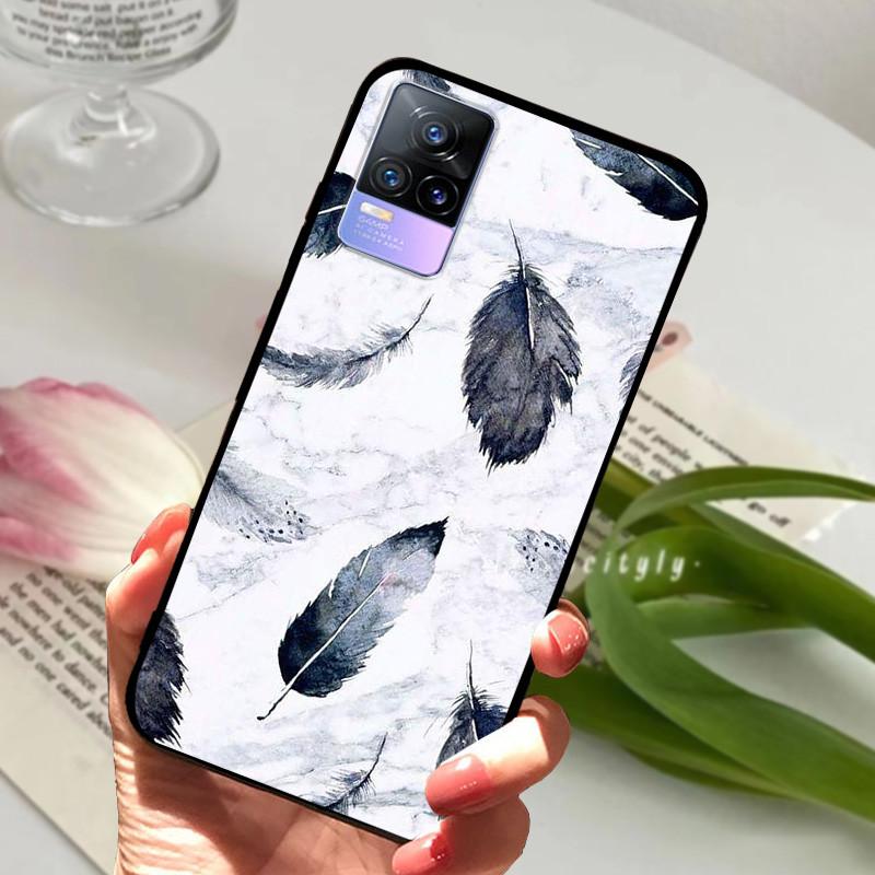 For Vivo V21e Case V 21e V2061 V2055 Soft TPU Phone Protective Fundas Cover For Vivo V21 V 21 4G 5G Shockproof Bumper Shells