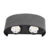 4W Sconce Black Shell Wall Light Easy Installation LED Wall Lamp Outdoor Use