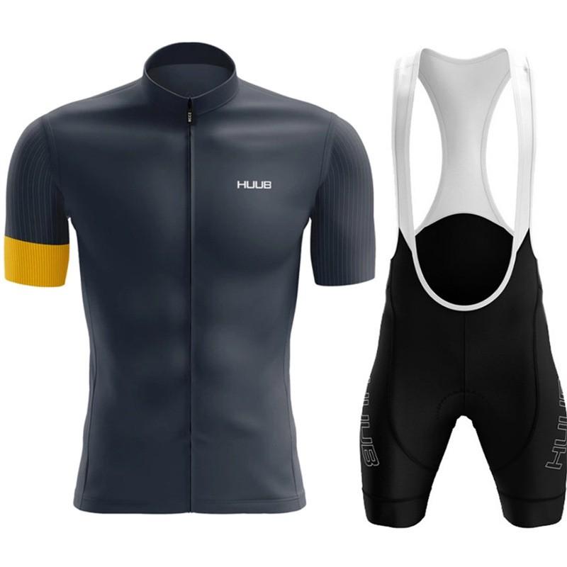 Mens Cycling Jersey Set Breathable Quick-Dry Short Sleeve Mountain Bike Apparel Ride