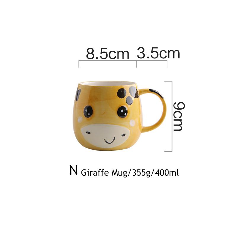 1pc Animal Zoo Dinner Plate Rabbit Bowl Mug Dinnerware Ceramic Porcelain Baby Bear Feeding Dish Children Tableware