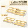 Detachable 3 Tier Spice Rack Bamboo Model Display Stand Cosmetics Storage Rack  Countertop