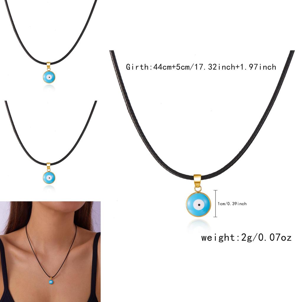 Unique Eye Pendant Jewelry With Electroplated Alloy For Women