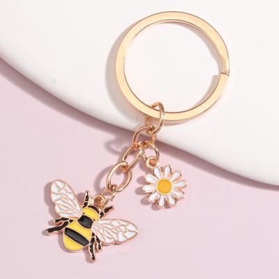 Porte-clés Fleur d'abeille Fraîcheur d'été Accessoire Charme de sac