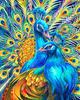 5D DIY Diamond Embroidery Full Set Cross Stitch Peacock Full Square Round Diamond Painting Animal Picture Of Rhinestone Decor For Home