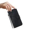 For iPhone 17 Pro Max Stand Case 7-Shaped Pattern Imprint Leather Phone Cover with Strap