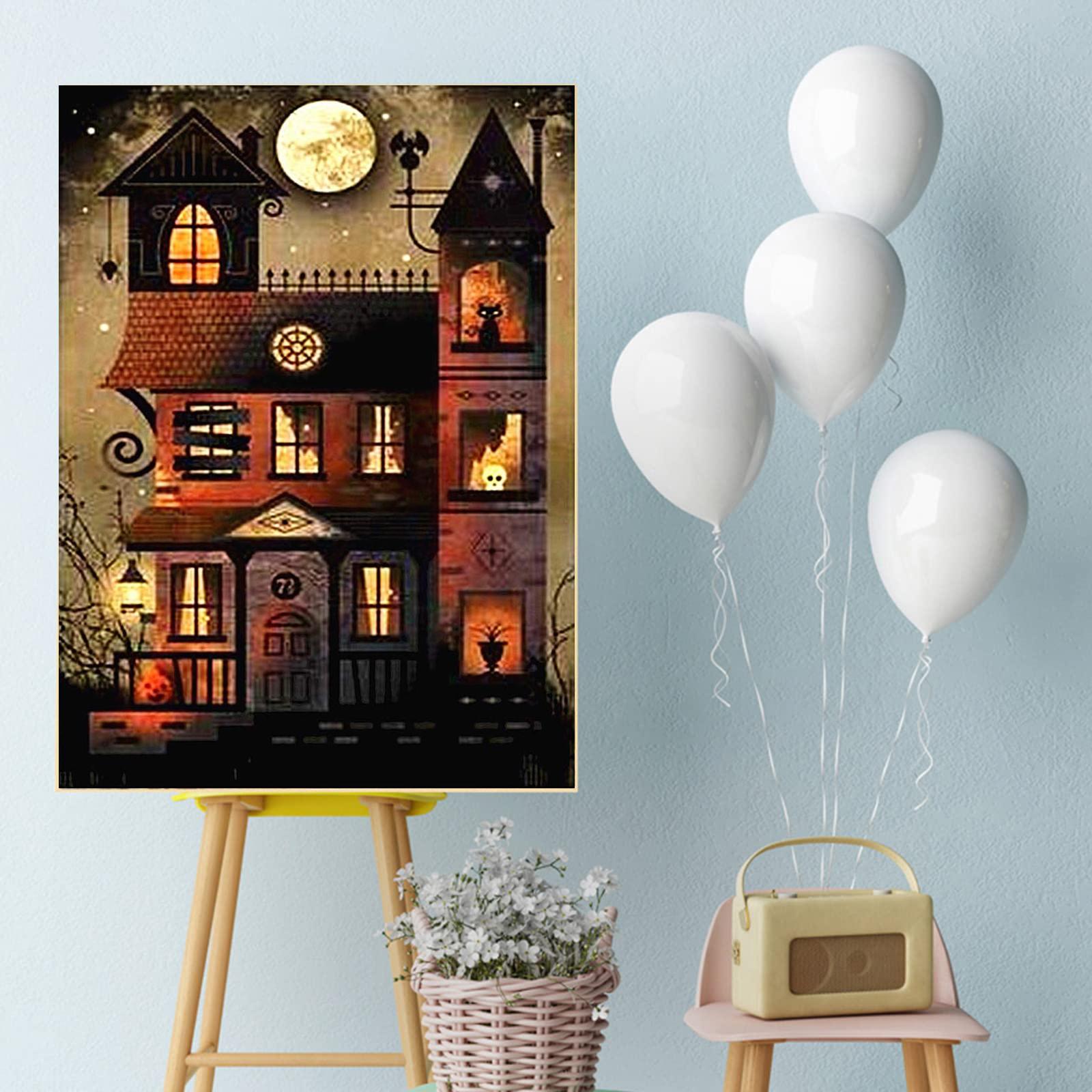 

DIY Алмазная картина Замок Набор для вышивки крестом Мозаика Искусство Алмазная картина Полный круг/Квадратный алмаз Украшение дома Round 50x70cm