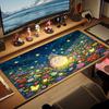 Tapis de Souris Couleur Totoros Anime Grand Coussin de Table de Jeu Antidérapant pour Ordinateur Portable Tablette Grand Tapis de Souris XXL Tapis de Jeu Mini PC Bordure Verrouillée