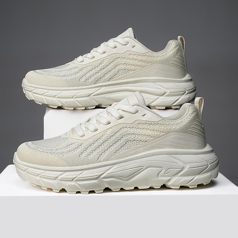 

Summer new men s outdoor mesh sneakers, teenagers and students running shoes, large size breathable men s shoes 48 бежевый