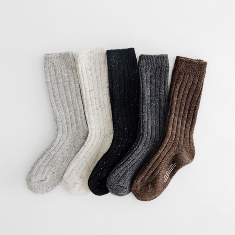 FACADE PATTERN Facade Melange Wool Socks_5 Colors