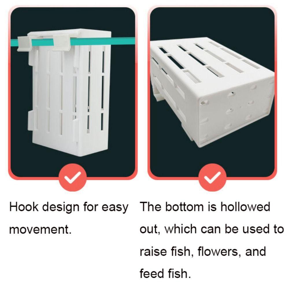 Hangable Fish Tank Planting Basket Plastic Water Grass Cup Hanging Aquarium Plant Holder  Aquarium