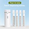 4Pcs/Set 30ML Travel Bottle Leak Proof Reusable Lotion Conditioner Shampoo Storage Bottle Dispenser Portable Refillable Empty Toiletries Container