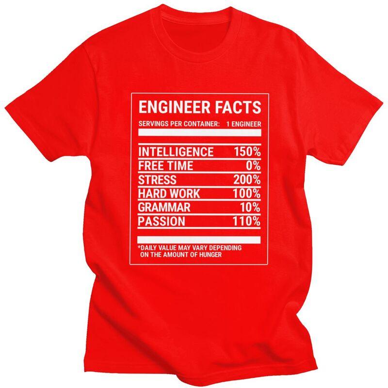 Custom Engineer Facts Funny Engineering T Shirt Men Short Sleeve 100 Cotton Tshirt Tee Tops Streetwear Tshirt S