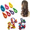 10pcs Flexible Hair Curling Rod Hair Curler Makers Soft Foam Bendy Twist Curls Flexi Rollers Styling Tools Hair Roller No Heat