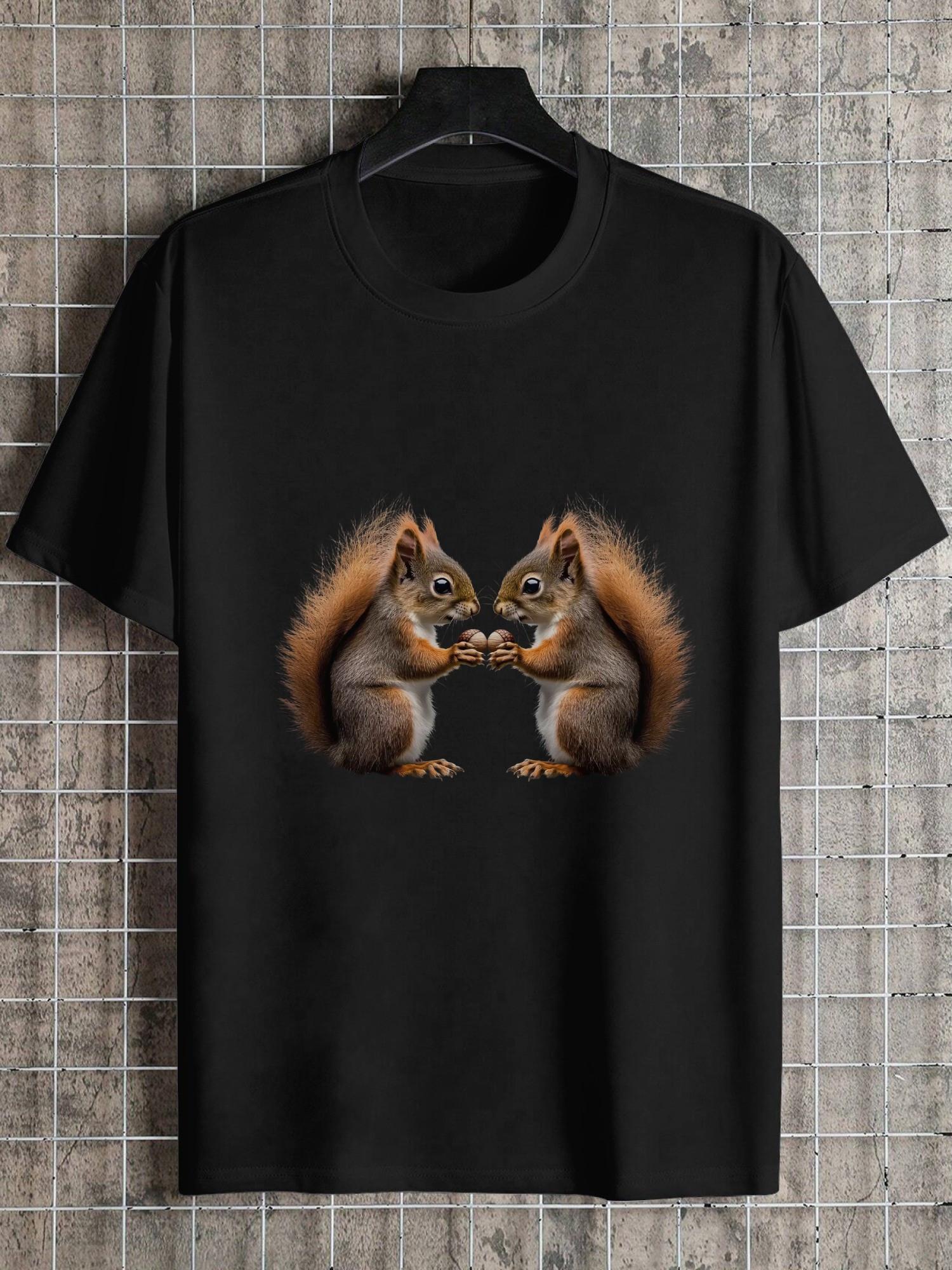 T-shirt - Realistic Squirrel Graphic Print XL