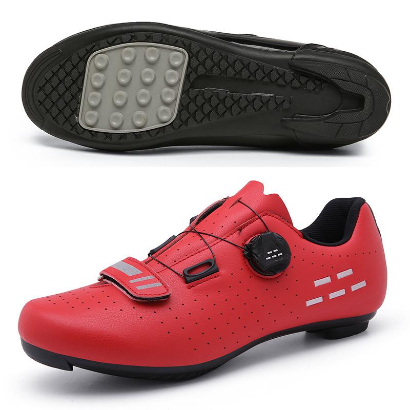 Unisex Black Lockable Cycling Shoes with Hard Sole for Road & Mountain 38