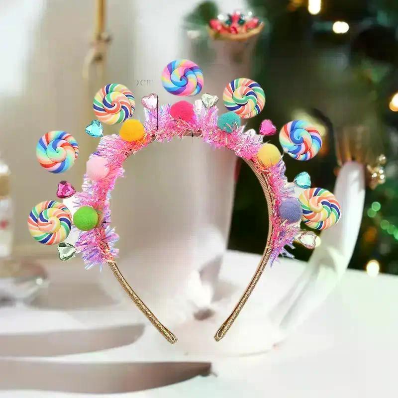 New Cartoon Lollipop Hairband Sweet Candy Hairband Girly Heart Princess Hair Accessories