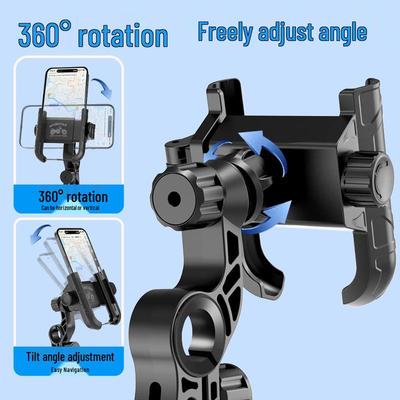All-Terrain Motorcycle & Bicycle Phone Holder for Unobstructed Navigation