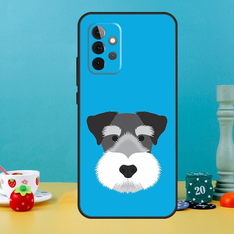Miniature Schnauzer dog art Case For Samsung Galaxy A14 A24 A34 A54 A12 A22 A32 A52 S A13 A33 A53 A51 A71 Phone Cover