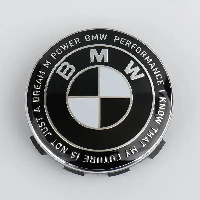 For BMW F80 E60 G82 F20 X3F25 G60 E61 X5E70 F06 GROUP 4pcs 56mm/68mm Car Wheel Hub Center Cover Replacement Parts, Suitable