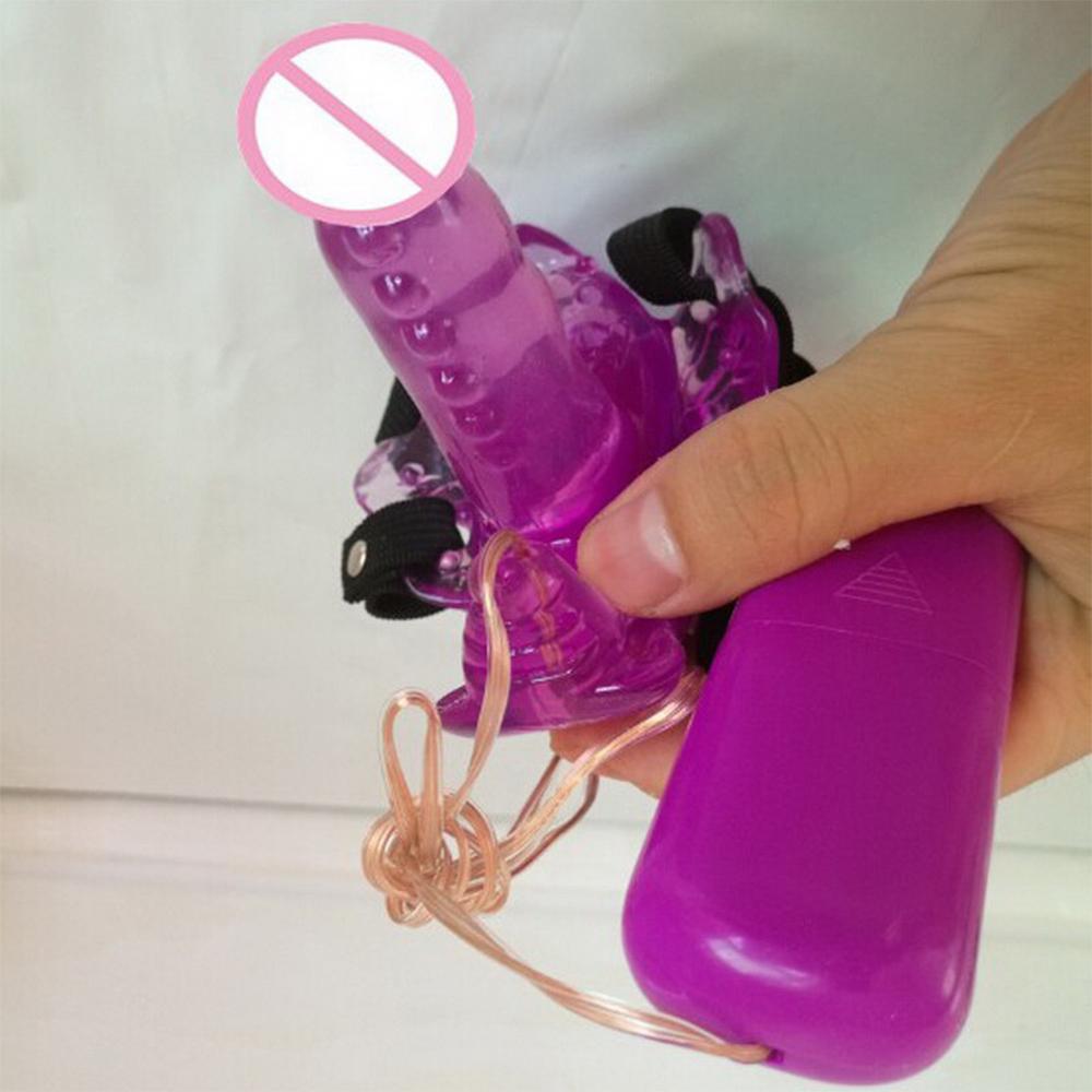 Tragbare tragbare weibliche Masturbationsvibratoren Schmetterlingsdildo-Vibratoren für Frauen Vaginalmassage G-Punkt-Stimulation Sexspielzeug