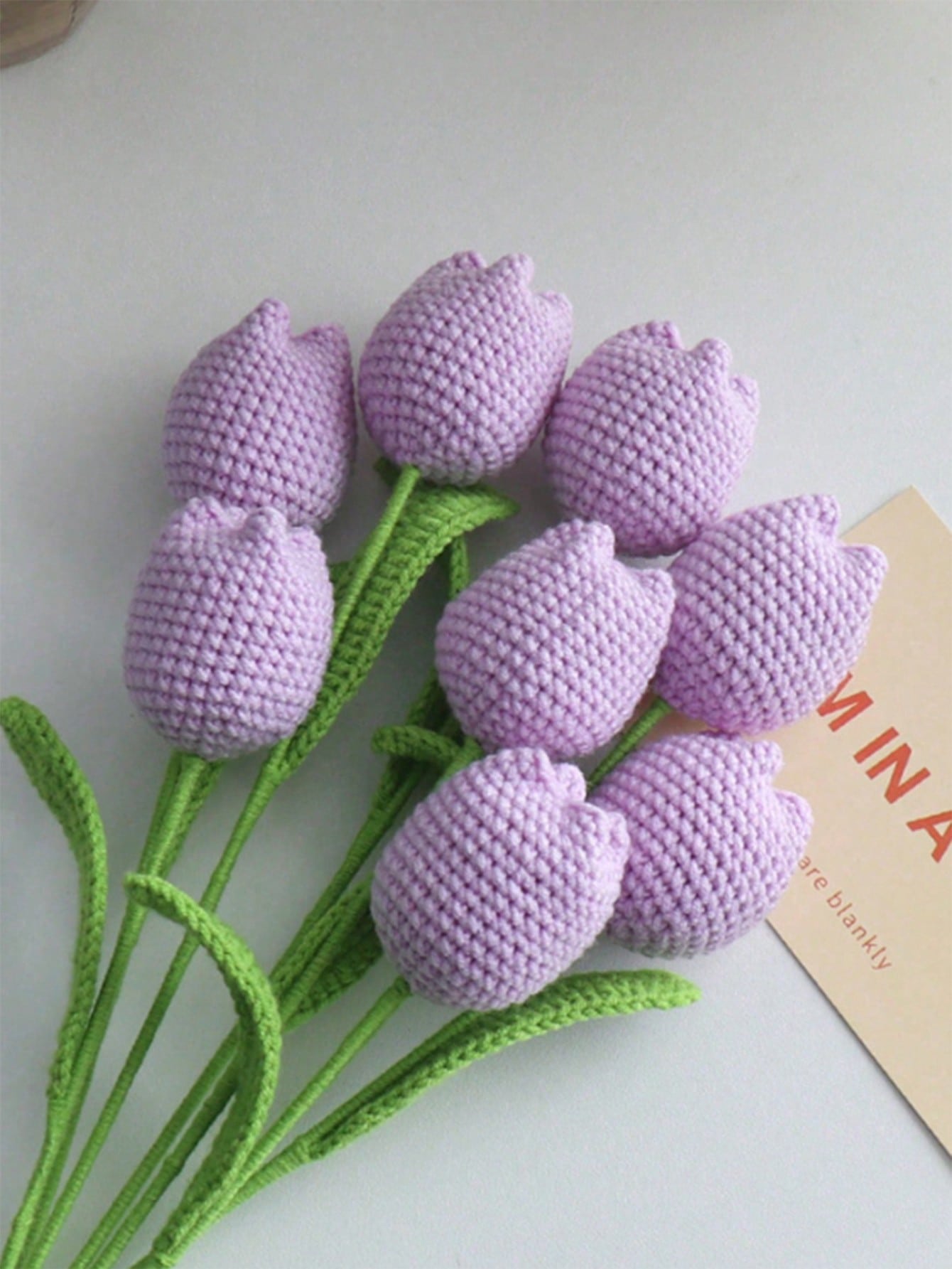 

1 шт. Имитация цветка тюльпана ручной работы в подарок на День матери, День учителя, День святого Валентина, Цветочная композиция, Подарки на День святого Валентина, День рождения, Выпускной фиолетовый