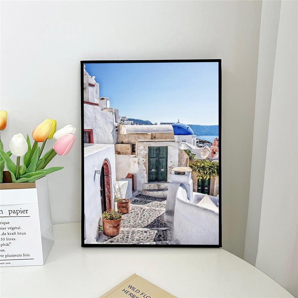 1pc Ibiza M-Mykonos T-Tulum Tuscany Athens Madrid Movie Sticky Self-adhesive Art Poster Waterproof Paper Sticker Wall Decor