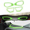 For Jeep Wrangler JL JT 24+ Pillar & Roof Speaker Frame Cover Bezels Light Green