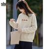 Women's Casual Cartoon Print Round Neck Sweatshirt