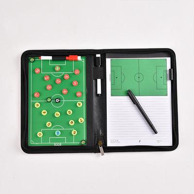Tabela Tática de Futebol Portátil com Peças Magnéticas e Bolsa com Zíper para Treinadores e Árbitros