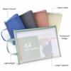 A4 Document Storage Bag Nylon Cosmetic Makeup Bag New Mesh Zip Bag  School Supplies