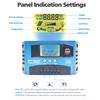 Hot sell Solar Charge Controller MPPT 30A 50A 80A 100A LCD Display 12V 24V AUTO Dual USB Solar Charge And Discharge Controller