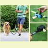 Portable Dog Poop Bag Dispenser Waterproof Oxford Fabric Auto Lock Zipper Biodegradable Hdpe Hands Free Holder For Jogging Hikin
