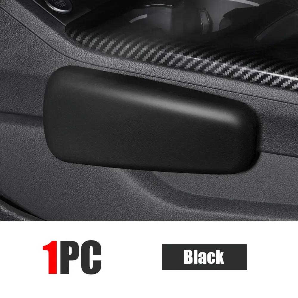 1PCS Black Car Armrest Cushion Car Main Driver Door Booster Cushion Center Armrest Box Cushion Leg Rest Arm Elbow Rest Knee Pads