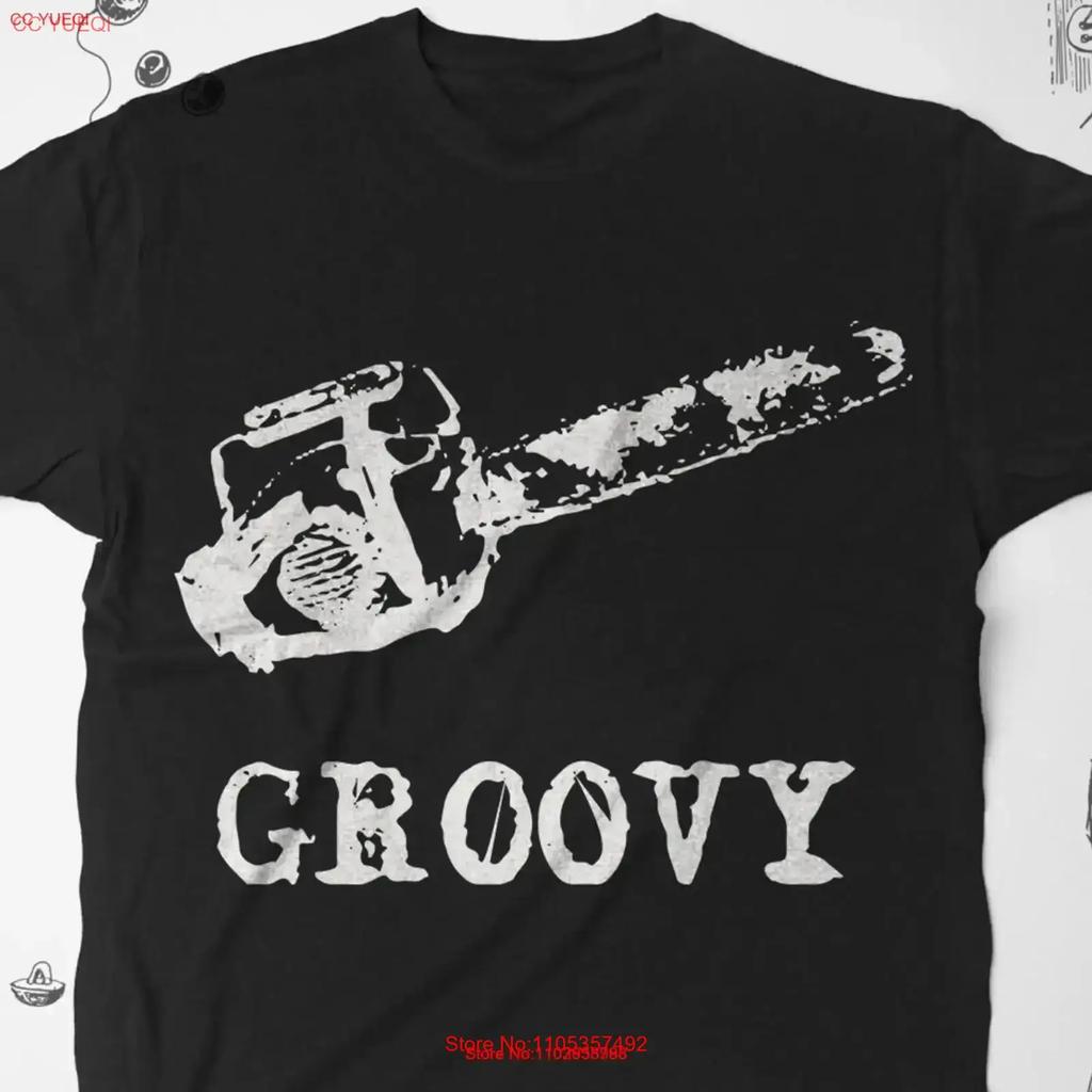 Ash Groovy Shirt Horror T Unisex Scary Chainsaw Movie Unisex Vintage 80s Retro Tee Vintage Top For Everyday Wear Soft