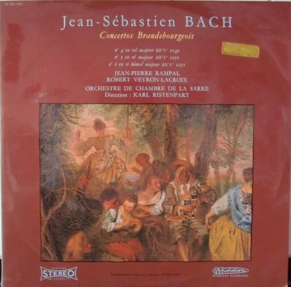 

Виниловая пластинка JEANPIERRE RAMPAL ROBERT VEYRONL J. S. Бах Концерты Бранденбургские 30RC649 MUSIDISC Франция Классическая Б/У