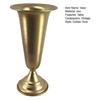 Goldene Metallvase Polierte Vintage-Vase Esstisch Blumenhalter für Blumenarrangement Tischdekoration Heimhochzeitsdekoration