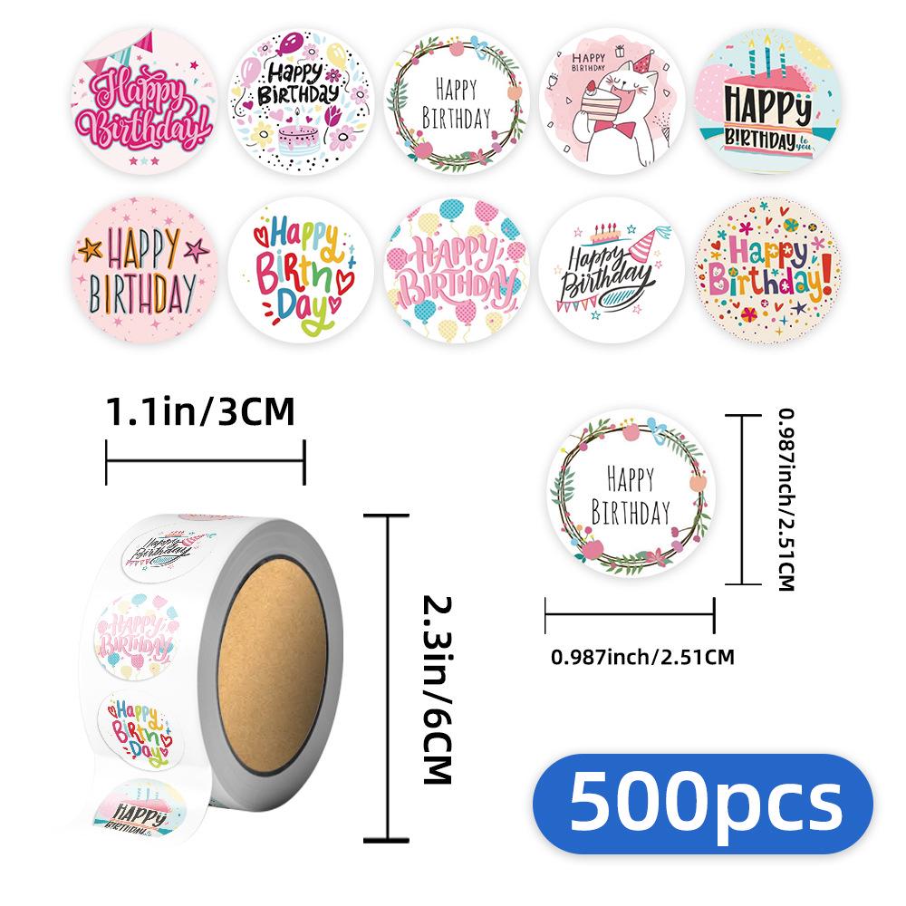 

500 листов/рулон декоративных наклеек с точками для герметизации и поделок