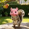 Hanging Nut Dispenser Outdoor Squirrel Feeder with Creative Simulated Head Design Durable 3D Printed Wildlife Feeding Station for Pla Tool Backyard